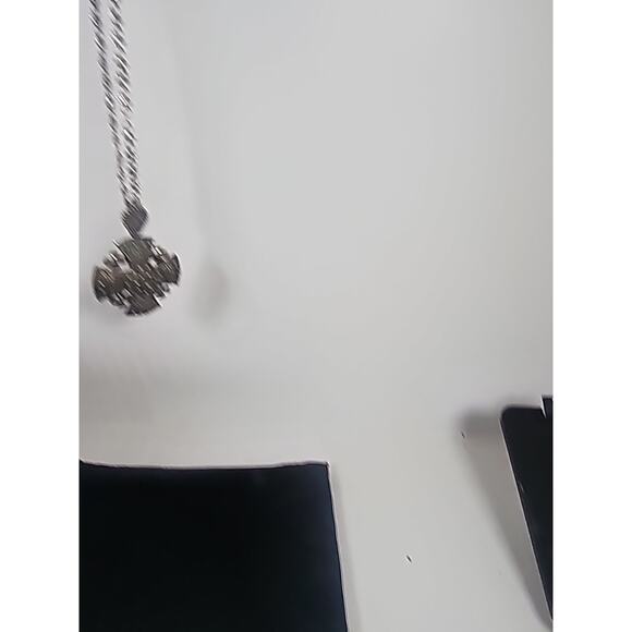 Vintage Jerusalem Ornate Cross Large 1.5oz Sterling 935 Silver Pendant/Chain - Picture 7 of 11